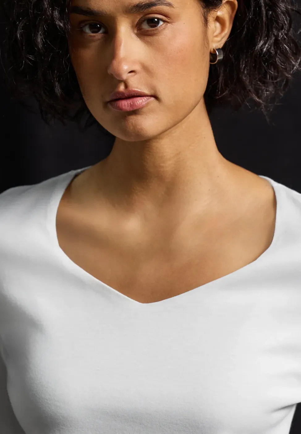 Shirt met carrée halslijn
