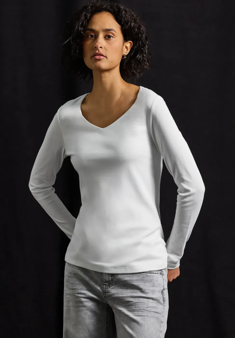 Shirt met carrée halslijn
