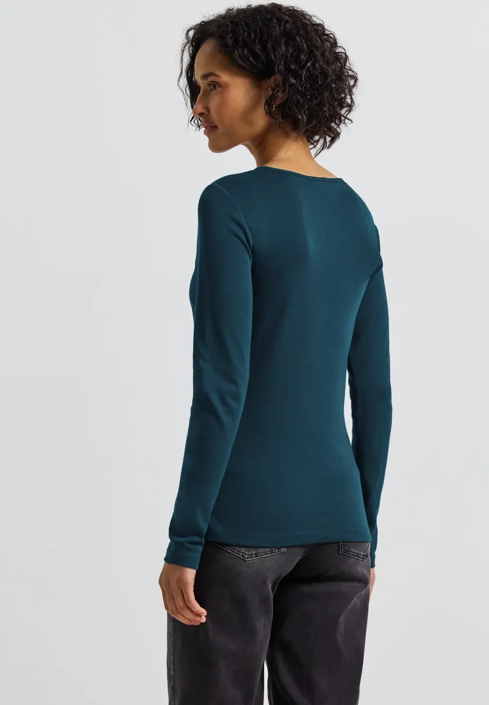 Shirt met carrée halslijn