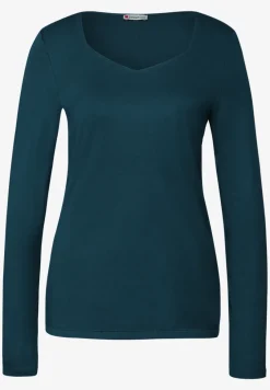 Shirt met carrée halslijn