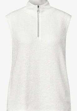 Shirt met col en ritssluiting