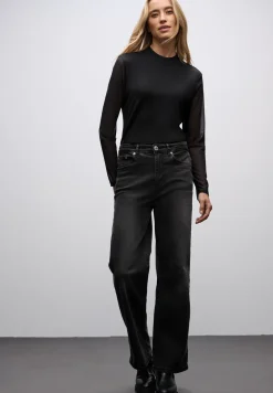 Shirt met col van mesh