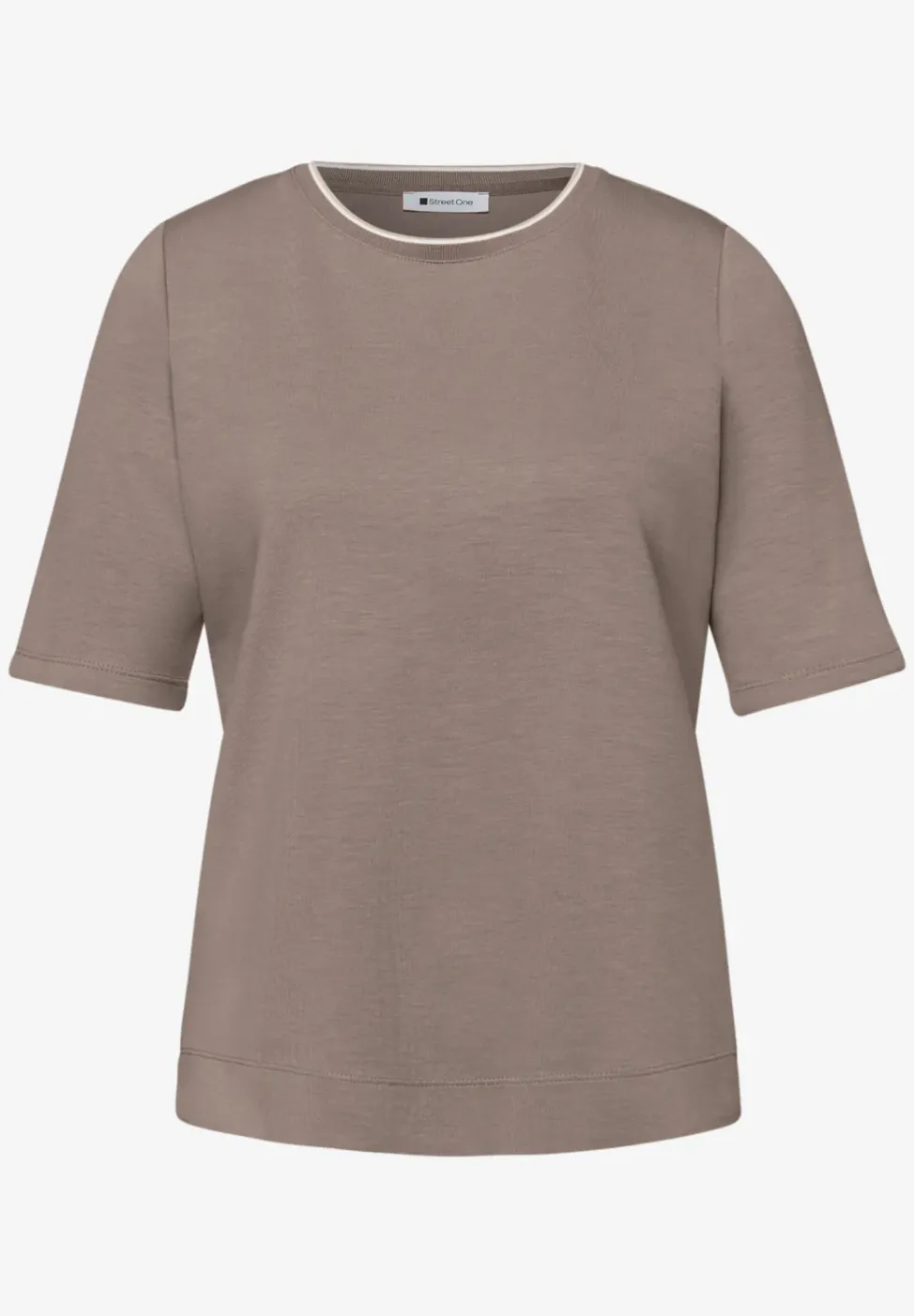 Shirt met contrastdetail