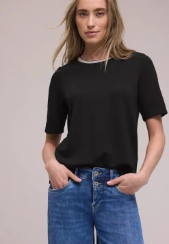 Shirt met contrastdetail