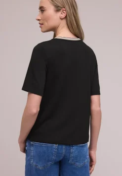 Shirt met contrastdetail