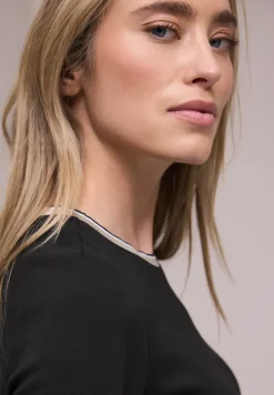 Shirt met contrastdetail