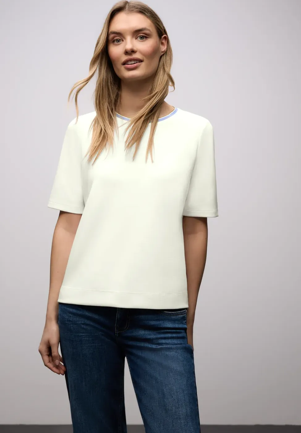 Shirt met contrastdetail