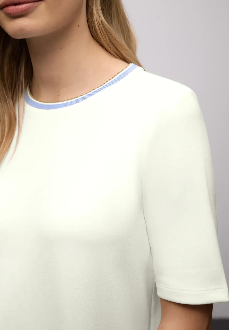 Shirt met contrastdetail