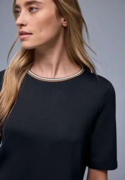 Shirt met contrastdetail