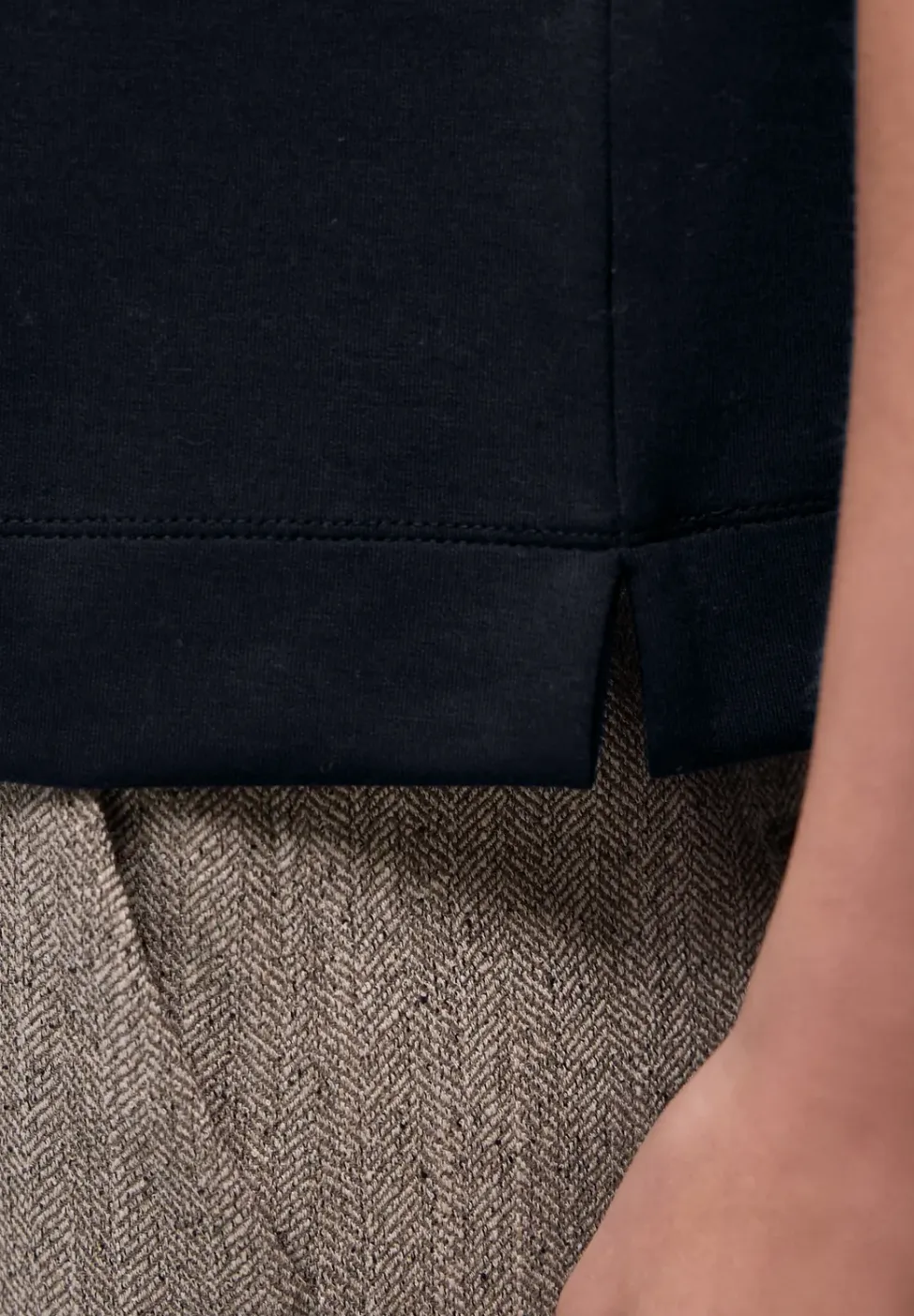 Shirt met contrastdetail