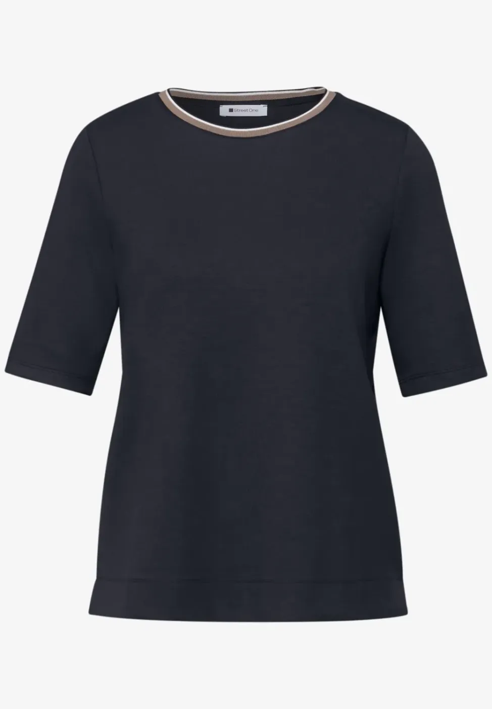Shirt met contrastdetail