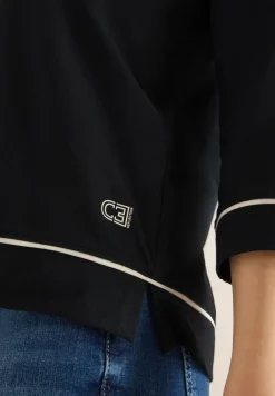 Shirt met contrastdetail