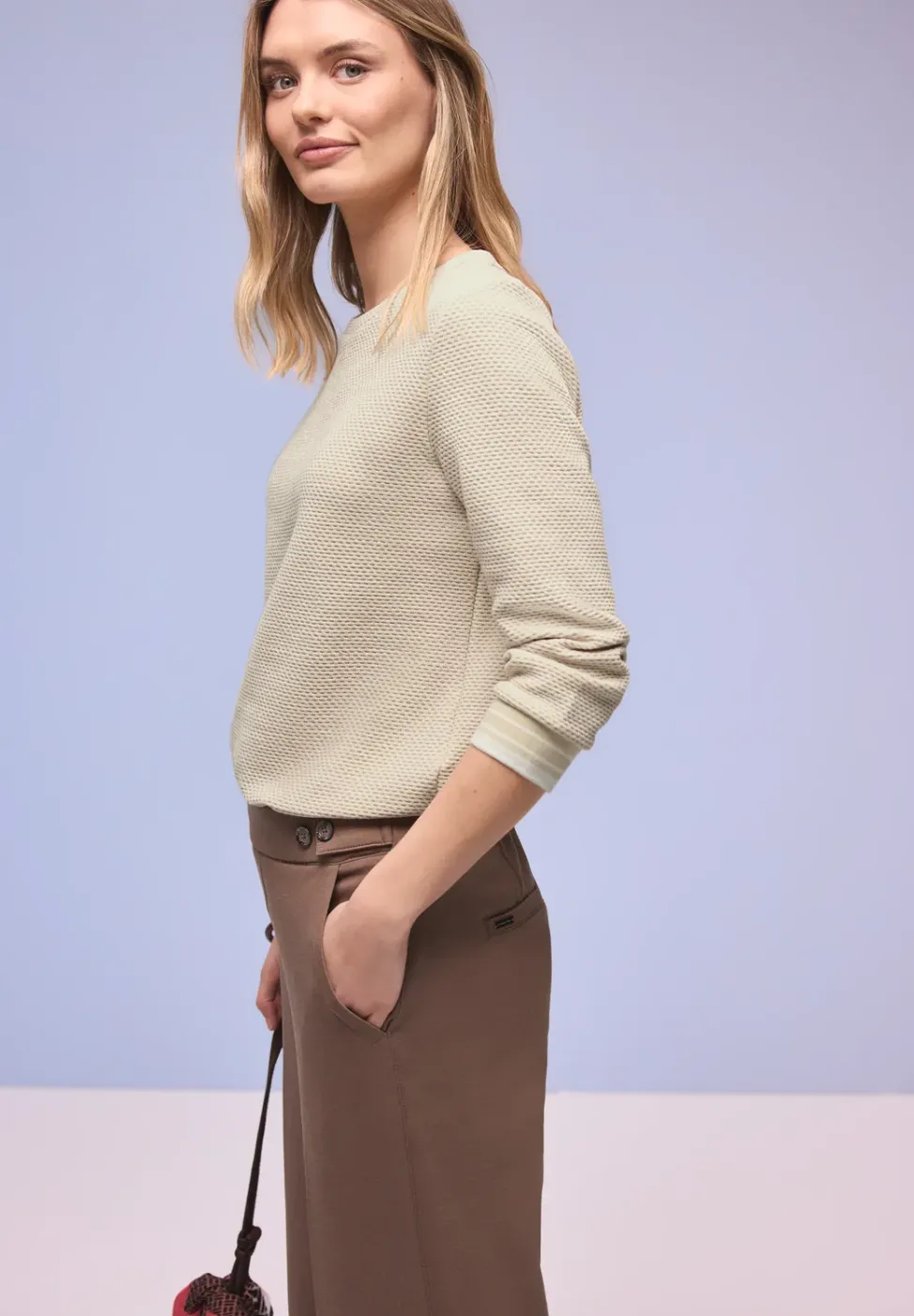 Shirt met contrasterende details