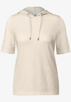 Shirt met crêpe capuchon