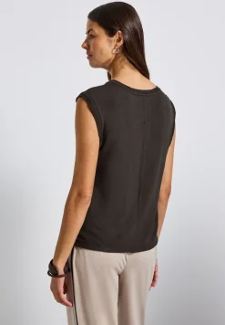 Shirt met decoratieve banden