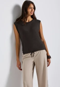 Shirt met decoratieve banden