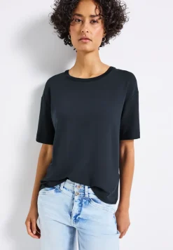 Shirt met decoratieve halslijn