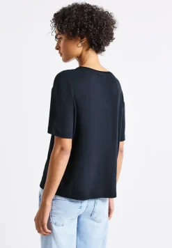 Shirt met decoratieve halslijn