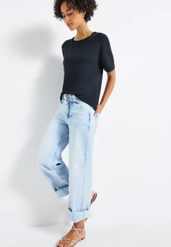 Shirt met decoratieve halslijn