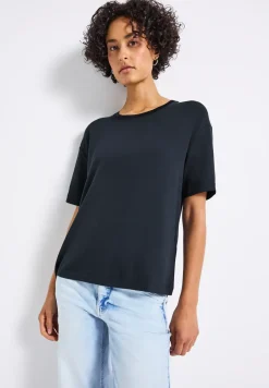 Shirt met decoratieve halslijn