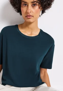 Shirt met decoratieve halslijn