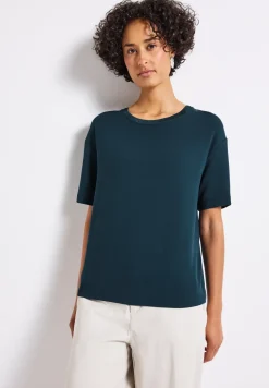 Shirt met decoratieve halslijn
