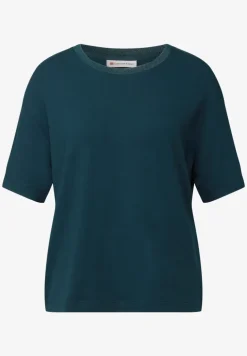 Shirt met decoratieve halslijn