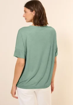 Shirt met decoratieve stenen