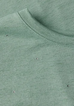 Shirt met decoratieve stenen