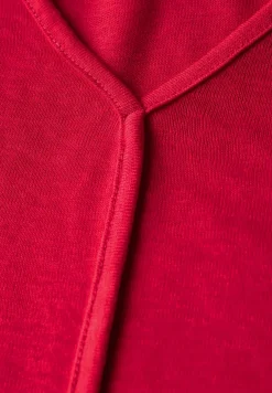 Shirt met decoratieve stiksels