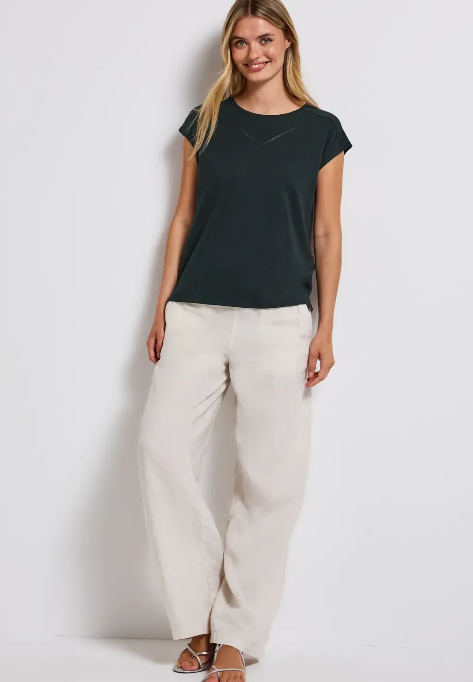 Shirt met decoratieve tape