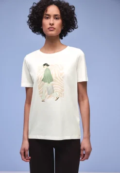 Shirt met deelprint