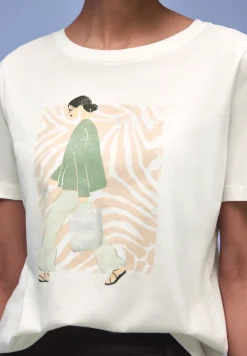 Shirt met deelprint