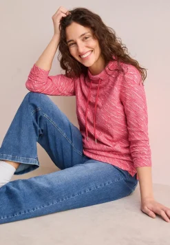 Shirt met diagonale structuur