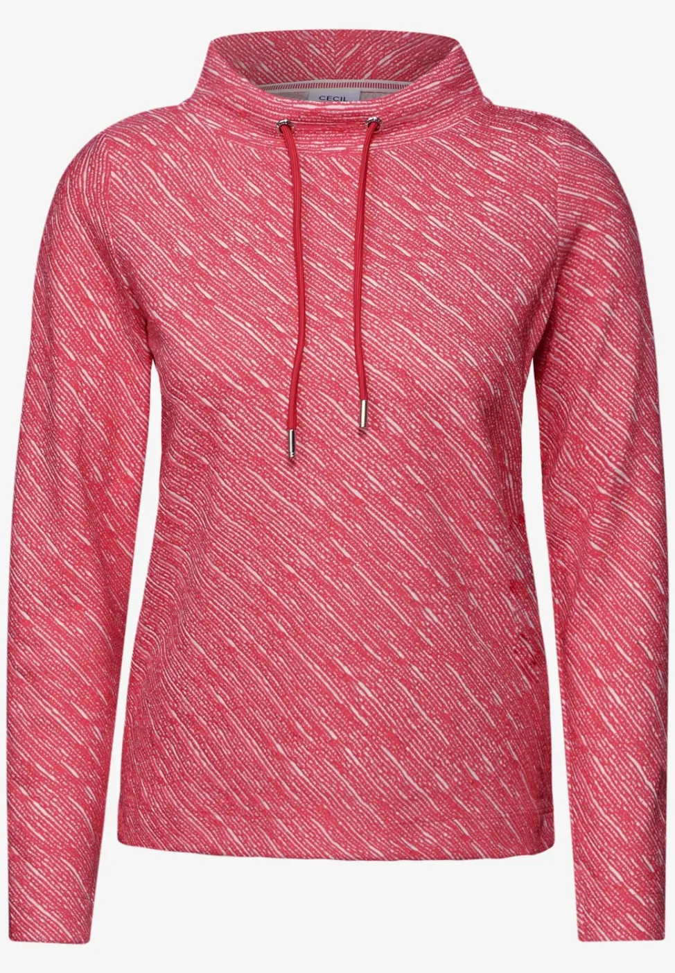 Shirt met diagonale structuur