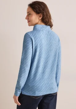 Shirt met diagonale structuur