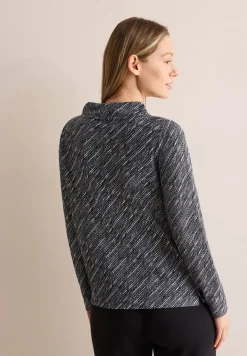 Shirt met diagonale structuur