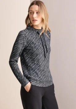 Shirt met diagonale structuur