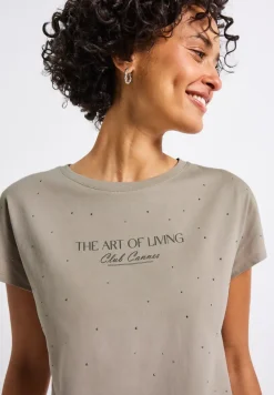 Shirt met edelstenen