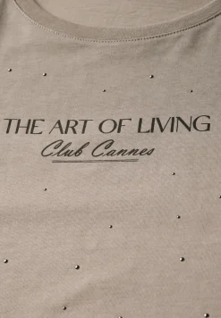 Shirt met edelstenen