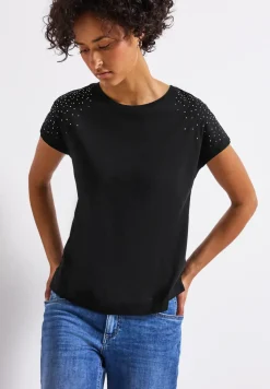 Shirt met edelstenen