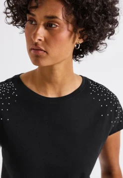 Shirt met edelstenen