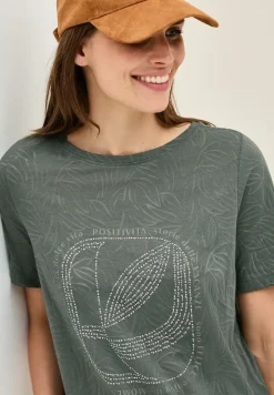 Shirt met edelstenen