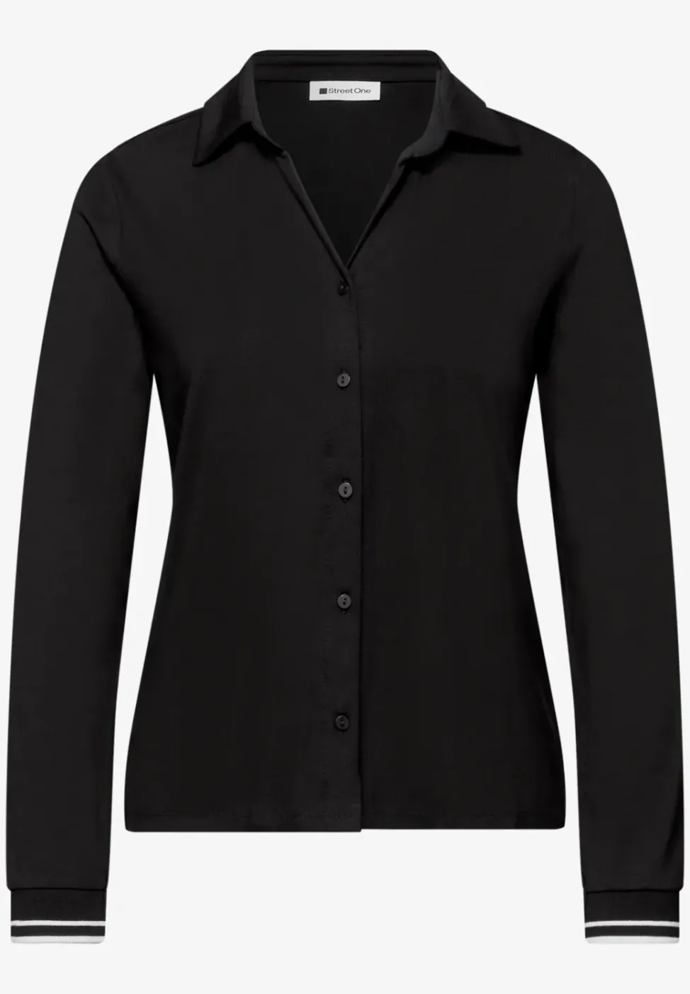 Shirt met een blouse-look