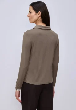 Shirt met een blouse-look