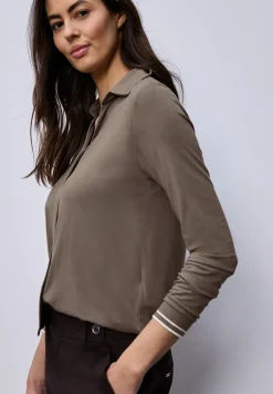 Shirt met een blouse-look
