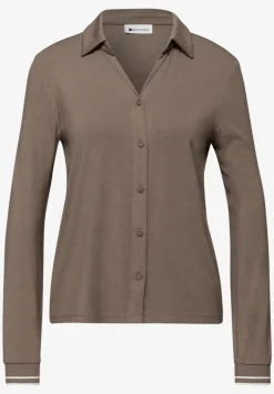Shirt met een blouse-look