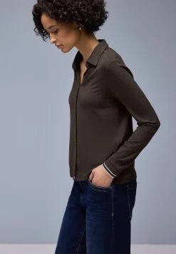 Shirt met een blouse-look
