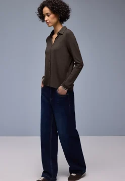 Shirt met een blouse-look