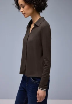 Shirt met een blouse-look